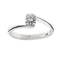 Bague 50 Chimento - Bague solitaire contrarié en or blanc 18 ct et diamant 0,29 ct 58 Facettes 17757