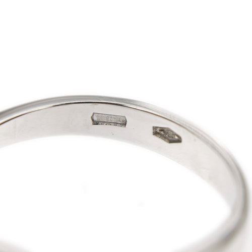 Bague 50 Chimento - Bague solitaire contrarié en or blanc 18 ct et diamant 0,29 ct 58 Facettes 17757