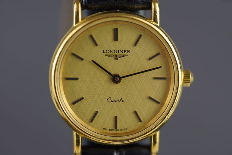 Montre Longines - Montre Quartz 153 6798 plaquée or 58 Facettes TOT-10741