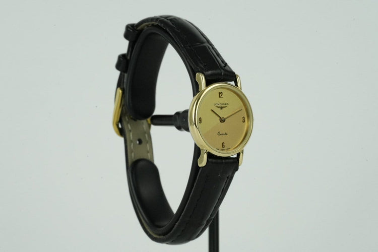 Montre Longines - Montre Quartz plaquée or référence 962 6683 58 Facettes TOT-01593