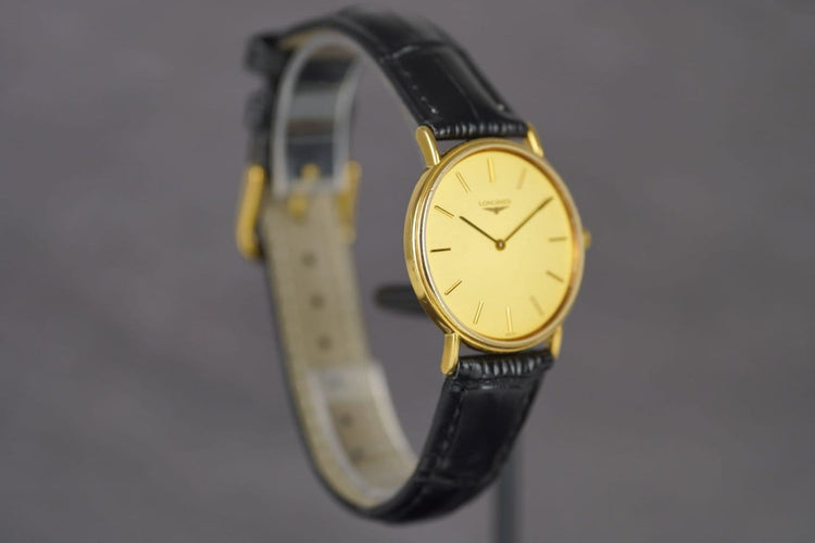 Montre Longines Quartz - Montre plaquée or L4.637.2 58 Facettes TOT-10920