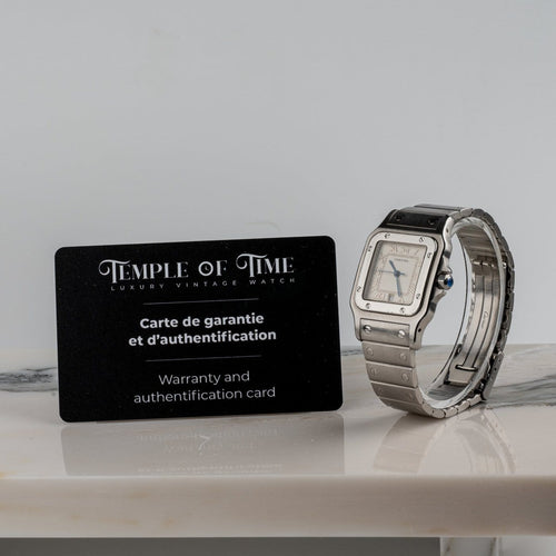 Montre Cartier Santos Galbée - Montre 1564 en acier 58 Facettes TOT-01545