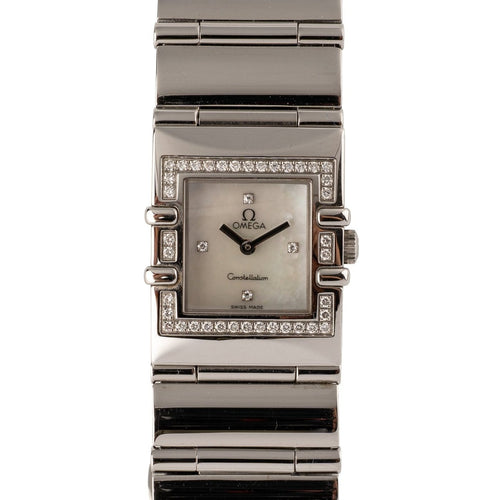 Montre Omega Constellation Quadra - Montre femme en acier 58 Facettes TOT-02220