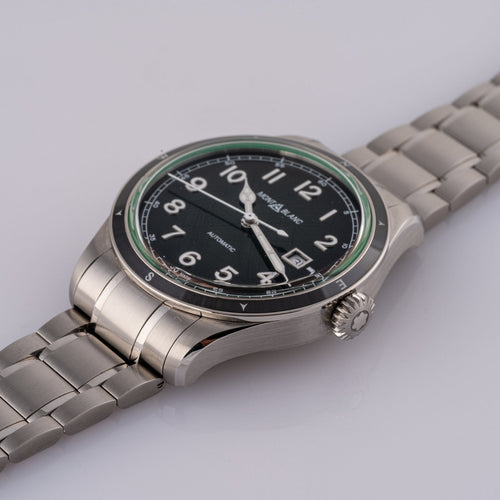 Montre Montblanc 1858 Date 0 Oxygen - Montre en acier 58 Facettes TOT-02398