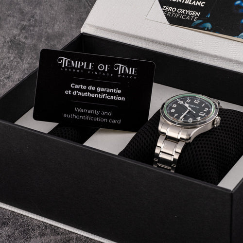 Montre Montblanc 1858 Date 0 Oxygen - Montre en acier 58 Facettes TOT-02398
