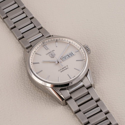 Montre TAG Heuer Carrera Calibre 5 - Montre WAR201B.FC6291 58 Facettes TOT-02342