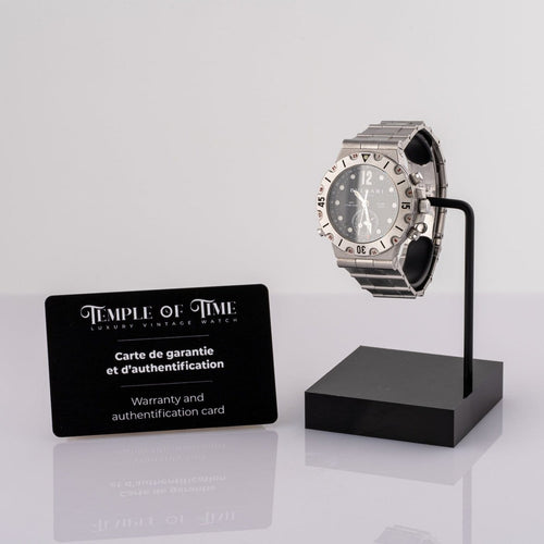 Montre Bulgari Diagono GMT - Montre SD38SGMT 58 Facettes TOT-02353