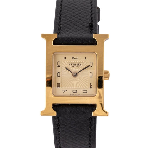 Montre Hermès - Montre Heure H HH1.201, plaqué or 58 Facettes TOT-02390