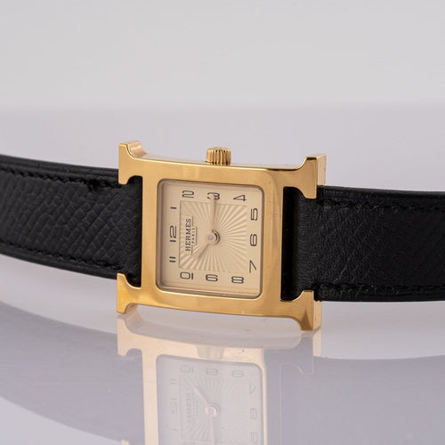 Montre Hermès - Montre Heure H HH1.201, plaqué or 58 Facettes TOT-02390