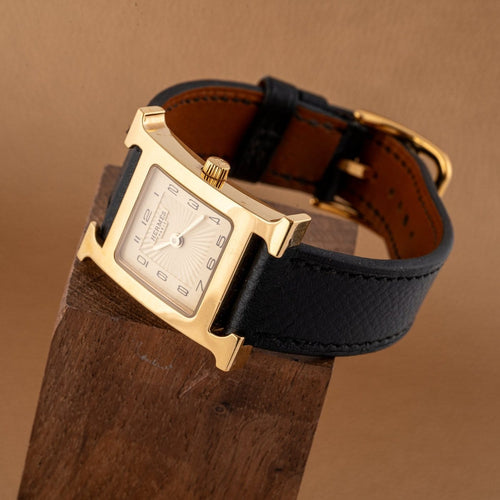 Montre Hermès - Montre Heure H HH1.201, plaqué or 58 Facettes TOT-02390