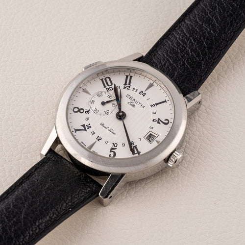 Montre Zenith Port Royal Elite Dual Time - Montre en acier 58 Facettes TOT-02331