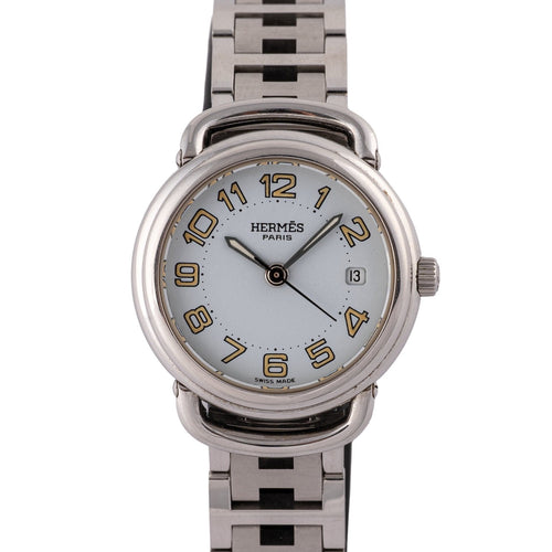 Hermès Pullman – Armbanduhr PU2.210 aus Stahl 58 Facettes TOT-02383