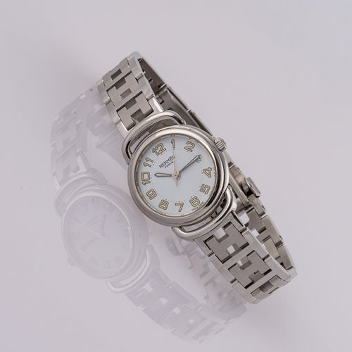 Hermès Pullman – Armbanduhr PU2.210 aus Stahl 58 Facettes TOT-02383