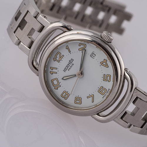 Hermès Pullman – Armbanduhr PU2.210 aus Stahl 58 Facettes TOT-02383