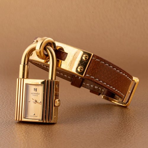 Montre Hermès Kelly - Montre KE1.210 plaquée or 58 Facettes TOT-02379