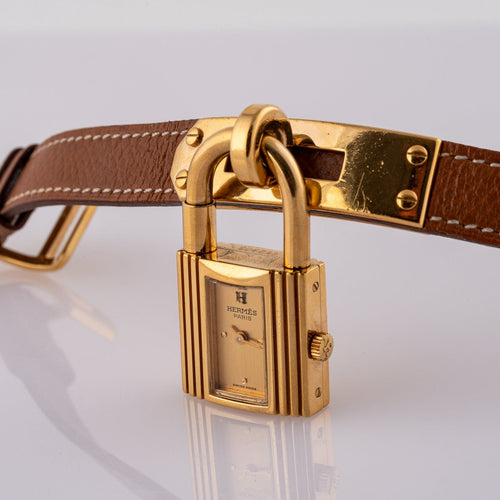 Montre Hermès Kelly - Montre KE1.210 plaquée or 58 Facettes TOT-02379
