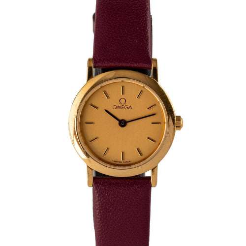 Montre Omega De Ville - Montre vintage plaquée or 58 Facettes TOT-02213