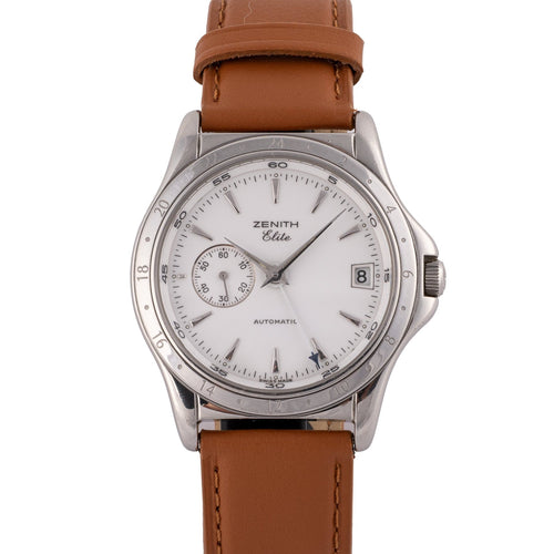 Zenith Elite GMT - Steel watch 58 Facettes TOT-02243