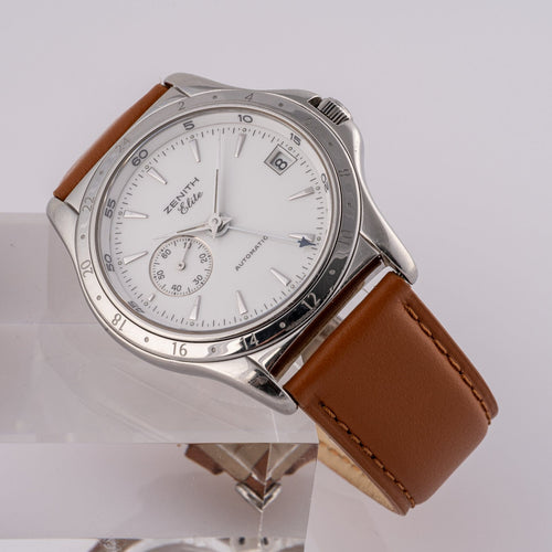 Zenith Elite GMT - Steel watch 58 Facettes TOT-02243