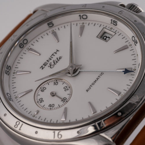 Zenith Elite GMT - Steel watch 58 Facettes TOT-02243