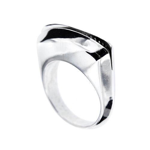 Bague 56 Bague en or blanc 18 ct à diamants taille brillant 58 Facettes 26314