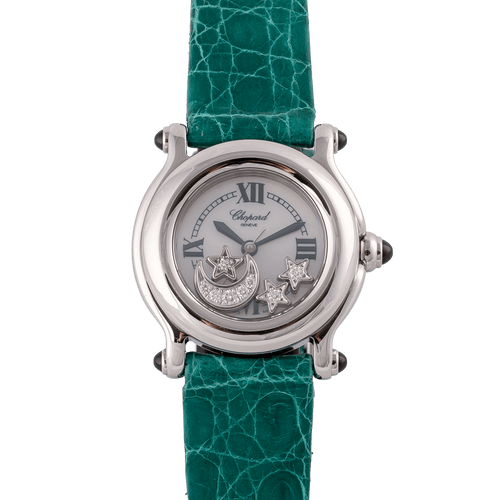 Montre Chopard Happy Sport - Montre en acier et diamants 58 Facettes TOT-02299