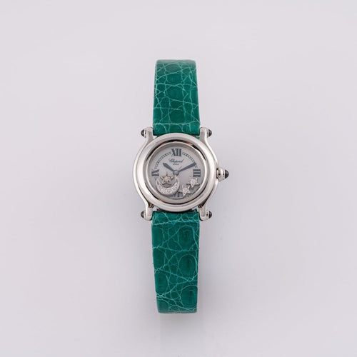 Montre Chopard Happy Sport - Montre en acier et diamants 58 Facettes TOT-02299