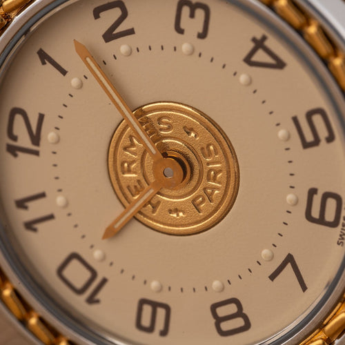 Montre Hermès Sellier - Montre 83.03 en acier 58 Facettes TOT-02444
