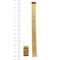 Montre Boucheron Reflet - Montre en or jaune 18 ct rectangulaire 58 Facettes 27256