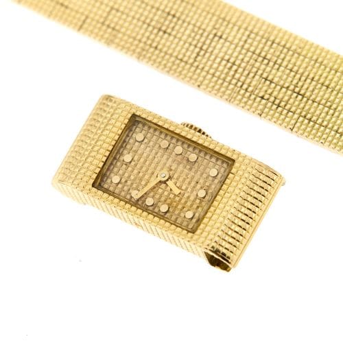 Montre Boucheron Reflet - Montre en or jaune 18 ct rectangulaire 58 Facettes 27256