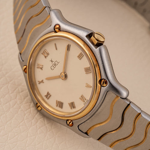 Montre Ebel Classic Wave - Montre 166901 en or jaune et acier 58 Facettes TOT-02433