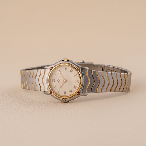 Montre Ebel Classic Wave - Montre 166901 en or jaune et acier 58 Facettes TOT-02433