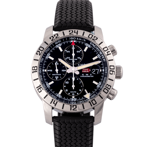 Chopard Mille Miglia - Montre chronographe GMT en acier 58 Facettes TOT-02429