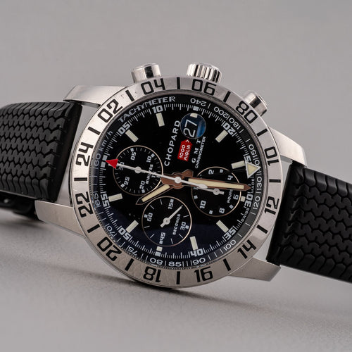 Chopard Mille Miglia - Montre chronographe GMT en acier 58 Facettes TOT-02429