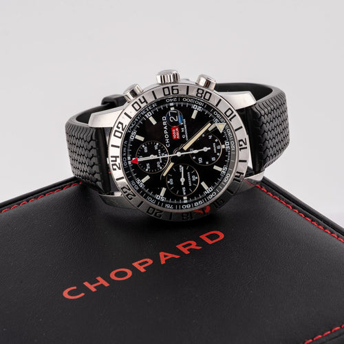Chopard Mille Miglia - Montre chronographe GMT en acier 58 Facettes TOT-02429
