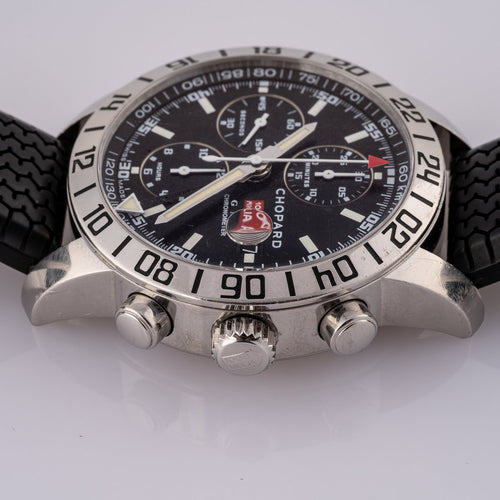 Chopard Mille Miglia - Montre chronographe GMT en acier 58 Facettes TOT-02429