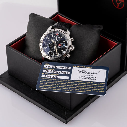Chopard Mille Miglia - Montre chronographe GMT en acier 58 Facettes TOT-02429