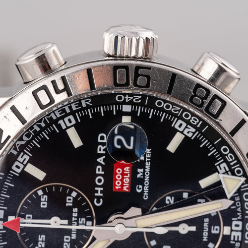 Chopard Mille Miglia - Montre chronographe GMT en acier 58 Facettes TOT-02429