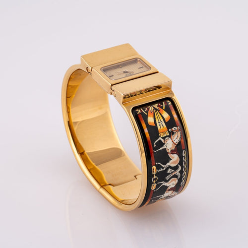 Montre Hermès Loquet - Montre L01.201 plaqué or 58 Facettes TOT-02419
