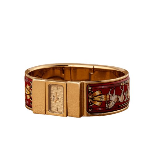 Montre Hermès Loquet - Montre L01.201 plaqué or 58 Facettes TOT-02418