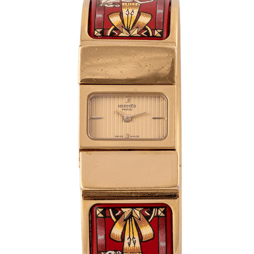 Montre Hermès Loquet - Montre L01.201 plaqué or 58 Facettes TOT-02418