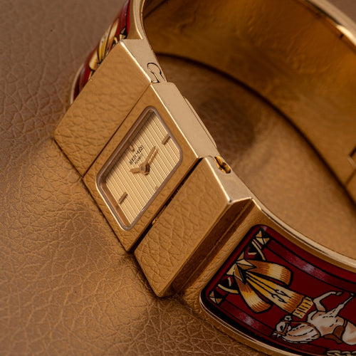 Montre Hermès Loquet - Montre L01.201 plaqué or 58 Facettes TOT-02418