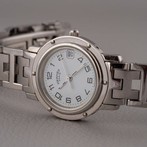 Montre Hermès Clipper CL4.210 - Montre femme en acier 58 Facettes TOT-02417