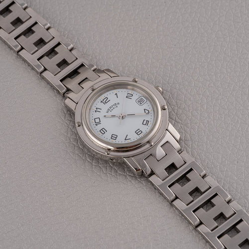 Montre Hermès Clipper CL4.210 - Montre femme en acier 58 Facettes TOT-02417