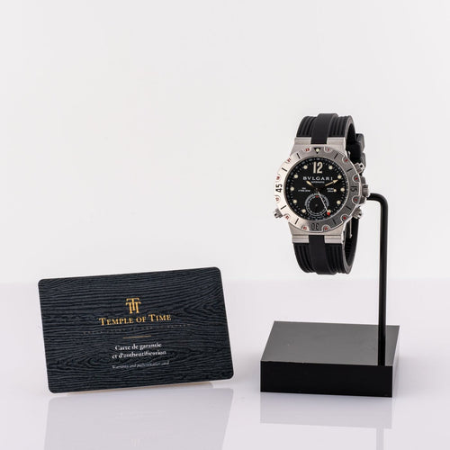 Montre Bulgari Diagono Scuba GMT - Montre SD38SGMT en acier 58 Facettes TOT-02381