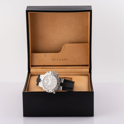 Montre Bulgari Diagono Scuba GMT - Montre SD38SGMT en acier 58 Facettes TOT-02381
