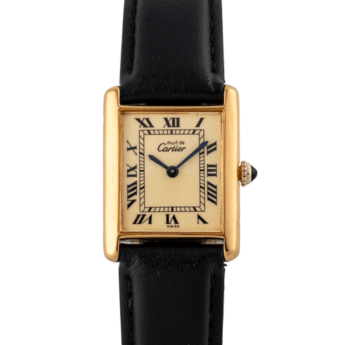 Montre Cartier Must de Tank - Montre unisexe en plaqué or 58 Facettes TOT-02343