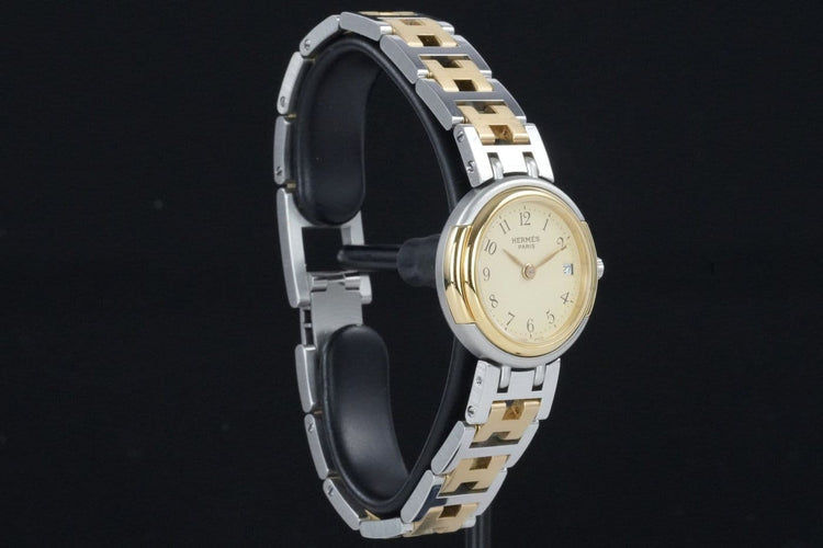Montre Hermès Windsor - Montre en acier bicolore 58 Facettes TOT-01927