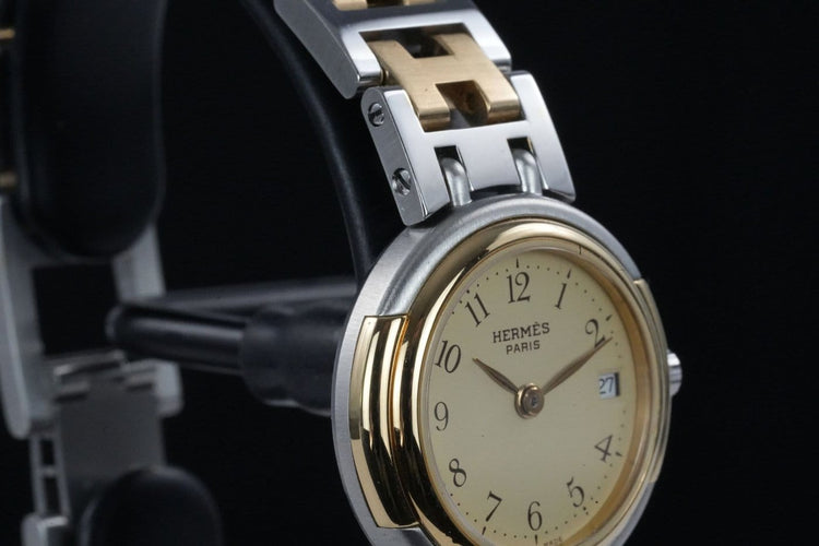 Montre Hermès Windsor - Montre en acier bicolore 58 Facettes TOT-01927