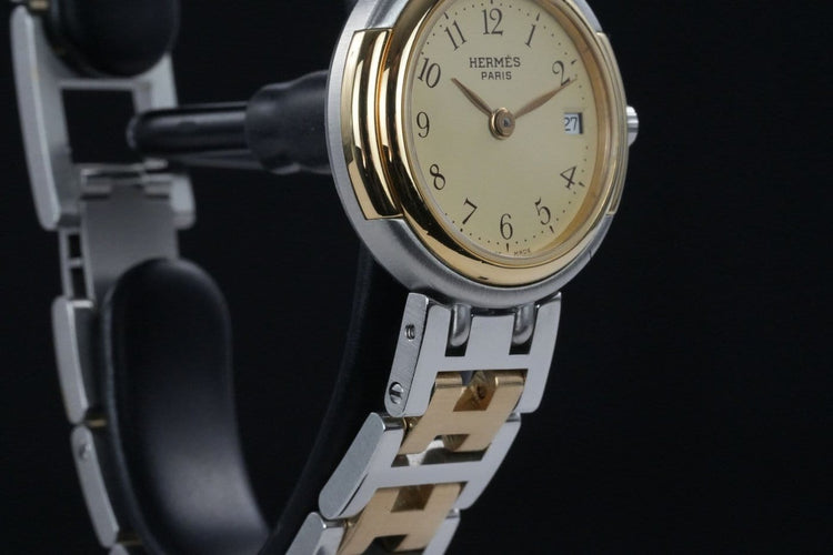 Montre Hermès Windsor - Montre en acier bicolore 58 Facettes TOT-01927
